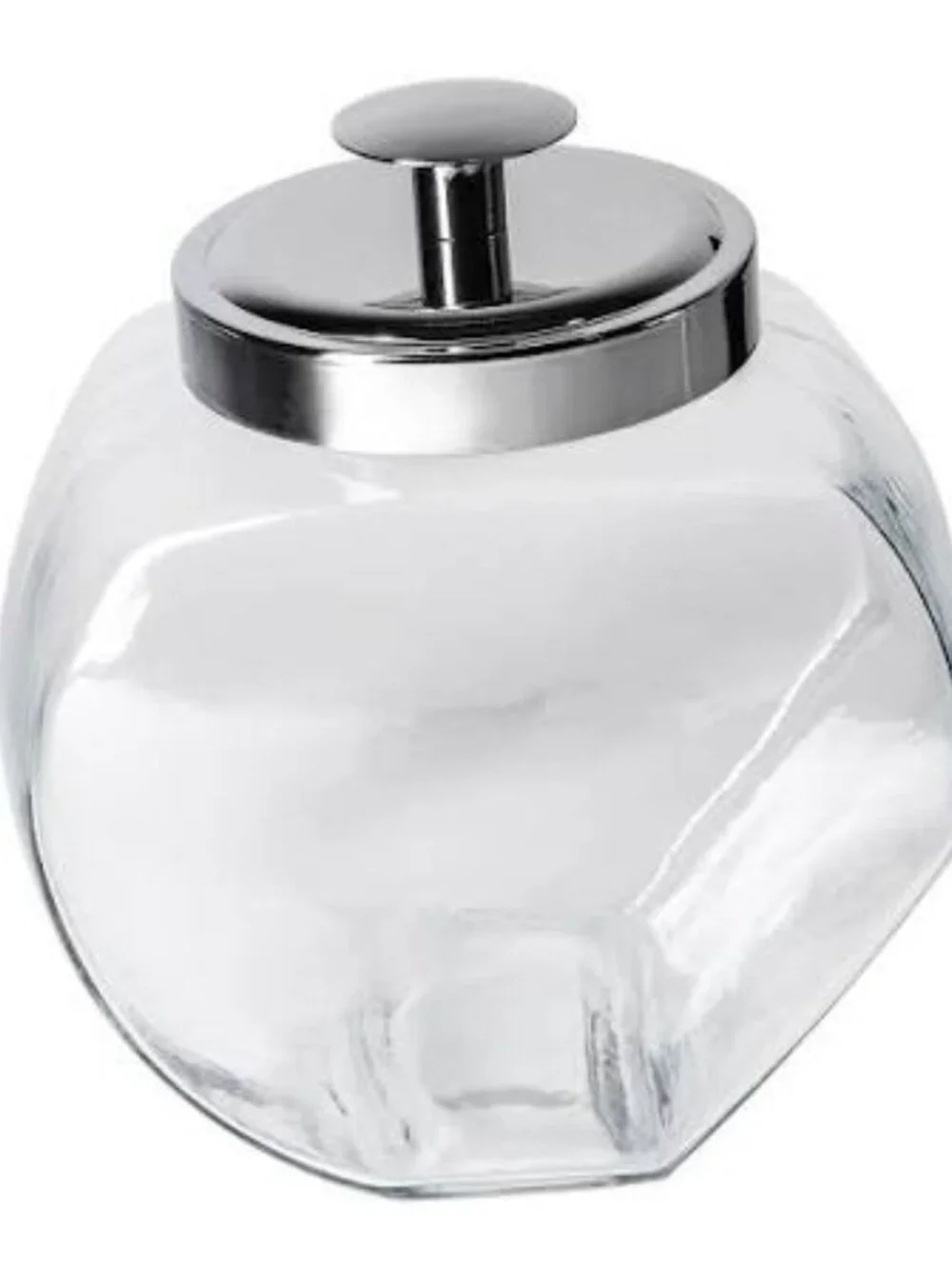 Anchor Hocking Glass 1/2 Gallon Penny Candy Jar w/ Chrome Cover